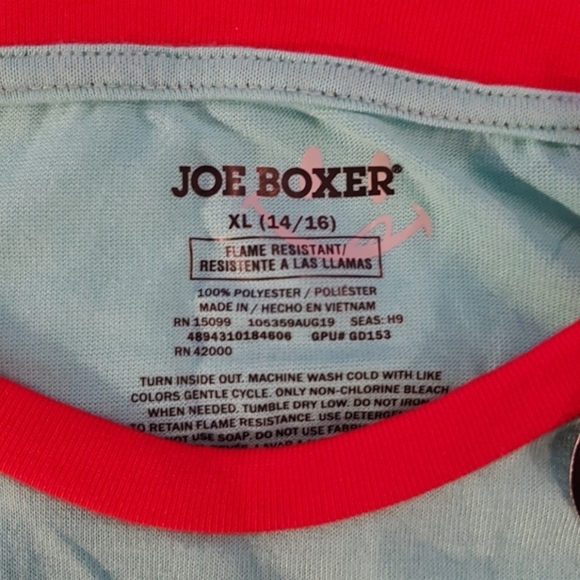 Joe Boxer girls size XL 14/16 pajama set NWT - Picture 3 of 6